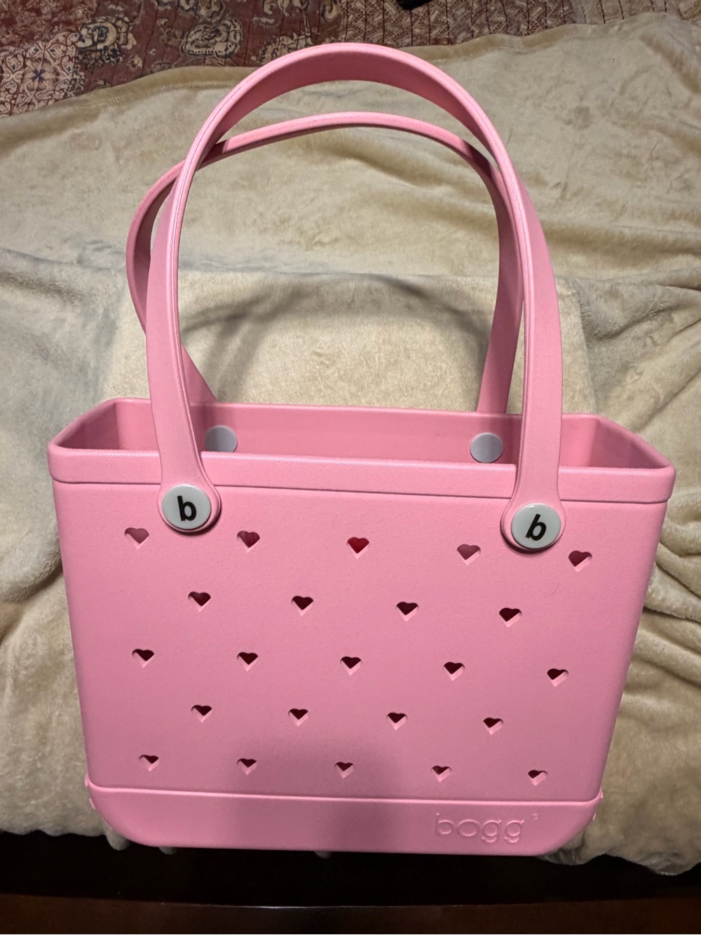 BOGG BAG MEDIUM Pink Heart Cutout Tote